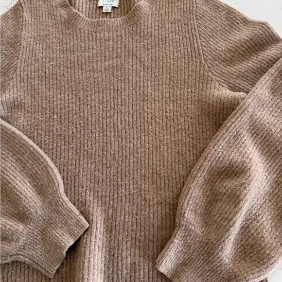 J.Crew Extra Soft Cozy Tan Sweater- Large - Picture 3 of 6